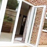 white French doors
