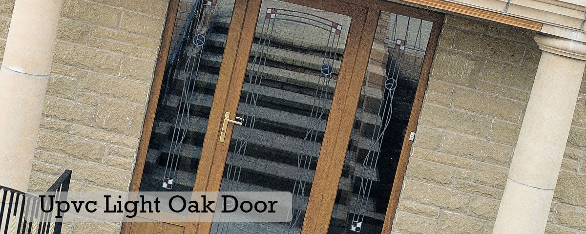 Upvc Light Oak Door